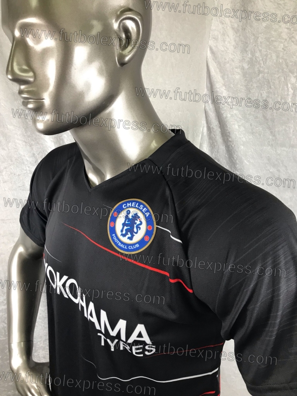 Uniforme de Soccer Chelsea Local Negro