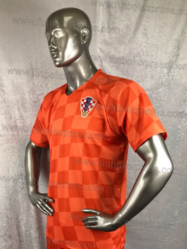 Uniforme de Soccer Croacia Visita 2016 Naranja