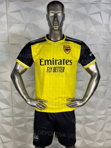 Uniforme Soccer Arsenal Local 2023-24 Amarillo/Negro