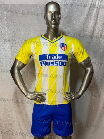Uniforme Soccer Atletico de Madrid Local 2017-18 Amarillo
