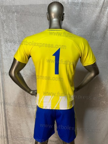 Uniforme Soccer Atletico de Madrid Local 2017-18 Amarillo
