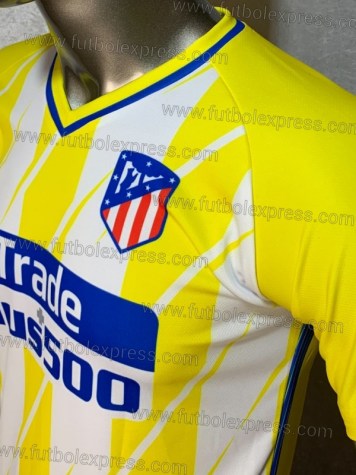 Uniforme Soccer Atletico de Madrid Local 2017-18 Amarillo