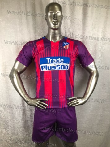 Uniforme Soccer Atletico de Madrid Local 2018-19 Rosa/Morado
