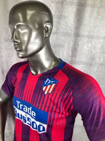Uniforme Soccer Atletico de Madrid Local 2018-19 Rosa/Morado
