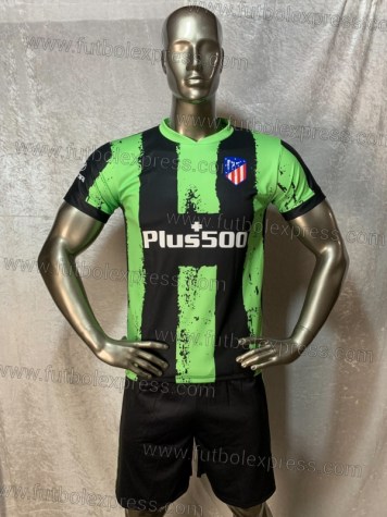 Uniforme Soccer Atletico de Madrid Local 2021-22 Verde/Negro