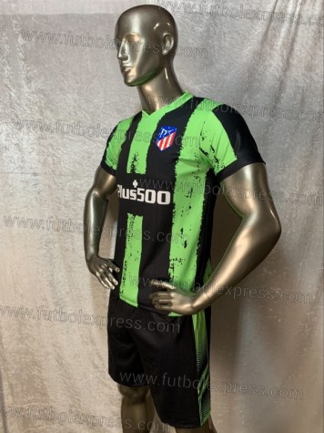 Uniforme Soccer Atletico de Madrid Local 2021-22 Verde/Negro