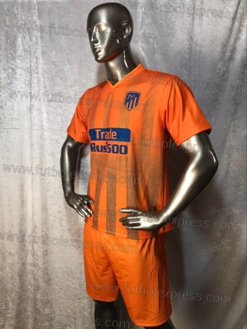 Uniforme Soccer Atletico de Madrid Tercero 2018-19 Naranja