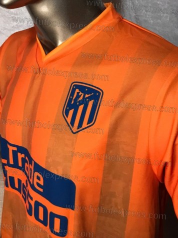 Uniforme Soccer Atletico de Madrid Tercero 2018-19 Naranja
