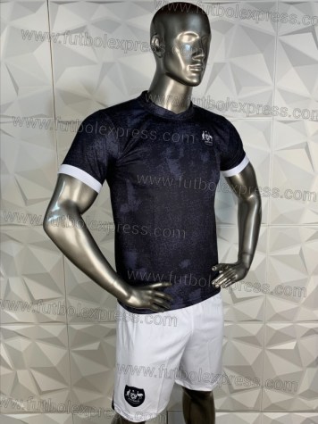 Uniforme Soccer Australia Local 2022 Negro/Blanco