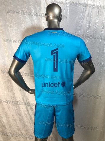 Uniforme Soccer Barcelona Visita 2020-21 Azul