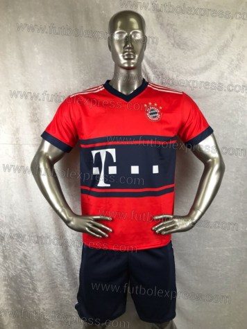 Uniforme Soccer Bayern Munich Visita 2017-18 Rojo