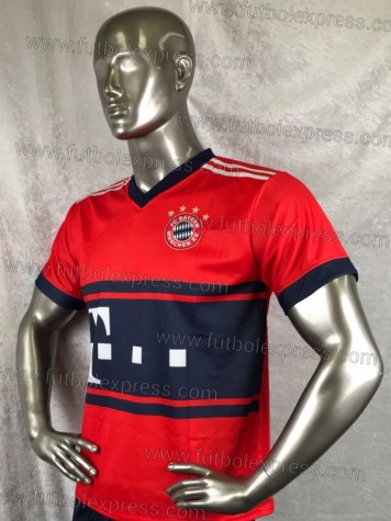 Uniforme Soccer Bayern Munich Visita 2017-18 Rojo