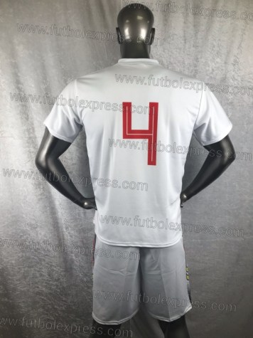 Uniforme Soccer Belgica Local 2018 Blanco