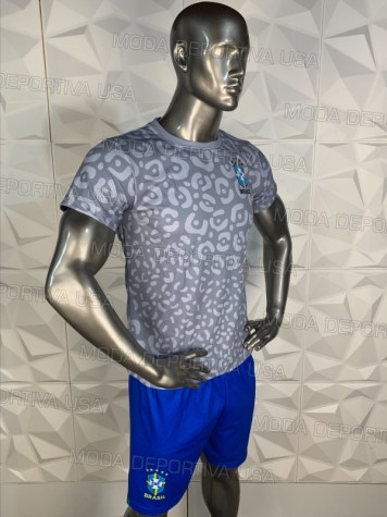 Uniforme Soccer Brasil Local 2022 Gris