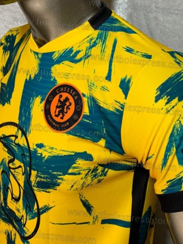 Uniforme Soccer Chelsea Tercero 2021-22 Amarillo