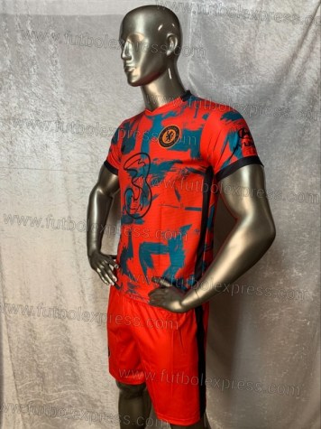 Uniforme Soccer Chelsea Tercero 2021-22 Rojo