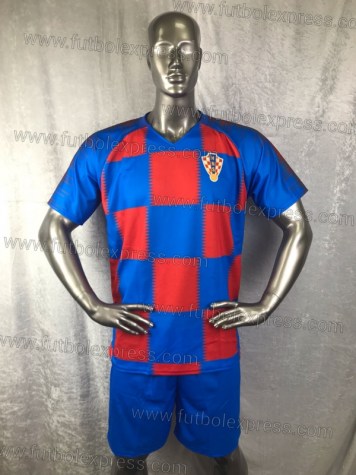 Uniforme Soccer Croacia Local 2018 Azul