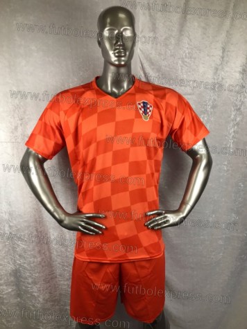 Uniforme Soccer Croacia Visita 2016 Naranja