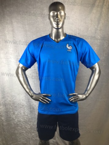 Uniforme Soccer Francia Visita 2018 Azul