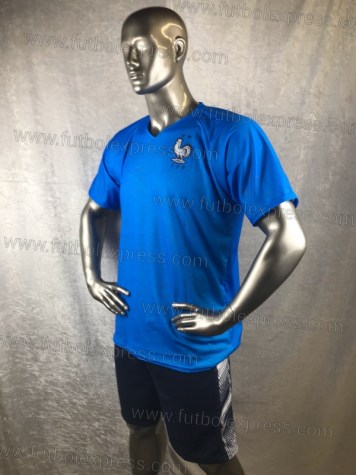 Uniforme Soccer Francia Visita 2018 Azul