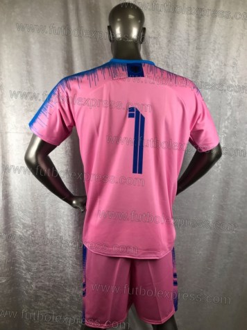 Uniforme Soccer Holanda Visita 2018 Rosa