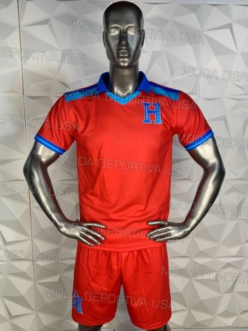 Uniforme Soccer Honduras Local 2023 Rojo