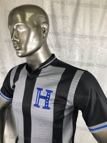 Uniforme Soccer Honduras Visita 2018 Gris/Negro