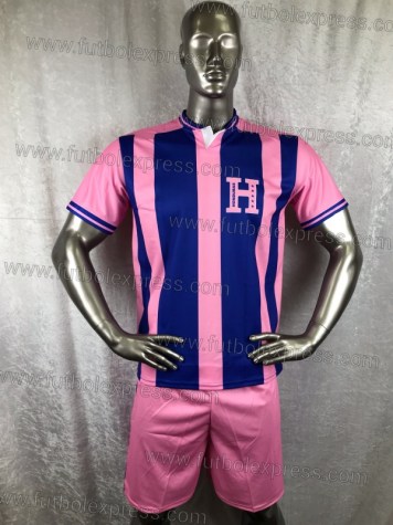 Uniforme Soccer Honduras Visita 2018 Rosa/Azul