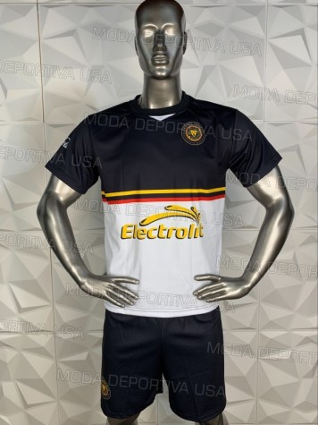 Uniforme Soccer Leones Negros Visita 2018-19 Blanco/Negro