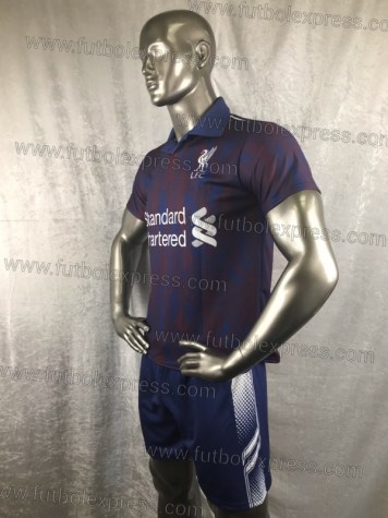 Uniforme Soccer Liverpool Local 2018-19 Azul
