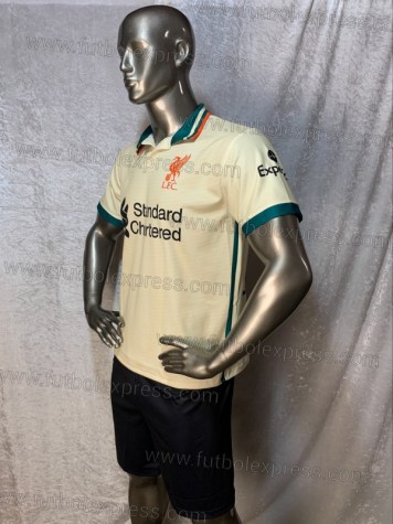 Uniforme Soccer Liverpool Visita 2021-22