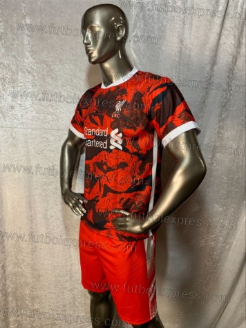 Uniforme Soccer Liverpool Visita 2020-21 Rojo