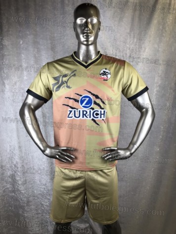 Uniforme Soccer Lobos BUAP Local/Visita 2017-18 Dorado