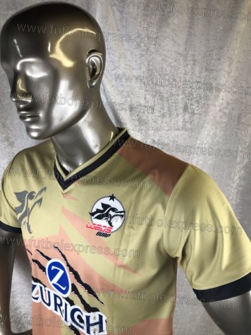 Uniforme Soccer Lobos BUAP Local/Visita 2017-18 Dorado