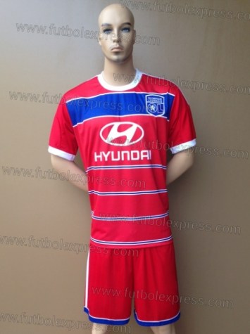 Uniforme Soccer Lyon Visita 2013-14