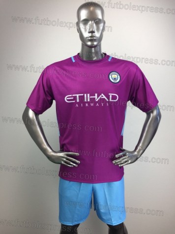 Uniforme Soccer Manchester City Visita 2017-18