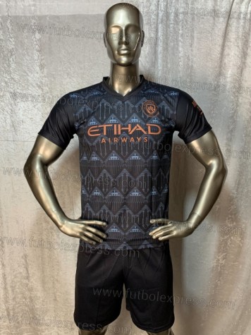 Uniforme Soccer Manchester City Visita 2020-21