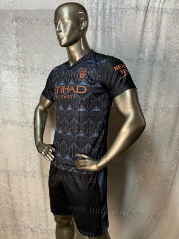 Uniforme Soccer Manchester City Visita 2020-21