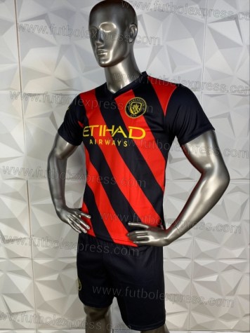 Uniforme Soccer Manchester City Visita 2022-23