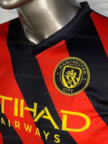 Uniforme Soccer Manchester City Visita 2022-23
