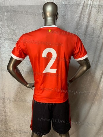 Uniforme Soccer Manchester United Local 2021-22 Rojo/Negro
