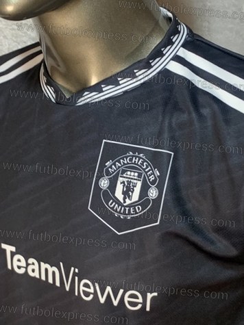 Uniforme Soccer Manchester United Tercero 2022-23 Negro