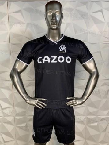 Uniforme Soccer Marsella Local 2022-23 Negro