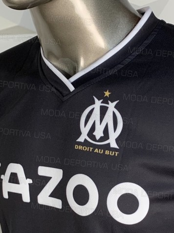 Uniforme Soccer Marsella Local 2022-23 Negro