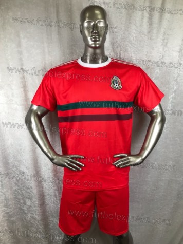 Uniforme Soccer Mexico Visita 2018 Rojo