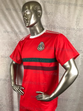 Uniforme Soccer Mexico Visita 2018 Rojo