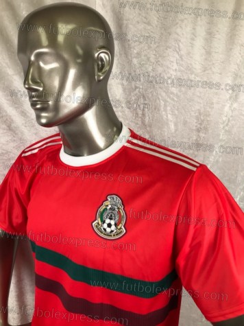 Uniforme Soccer Mexico Visita 2018 Rojo