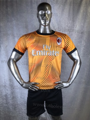Uniforme Soccer Milan Tercero 2019-20 Naranja