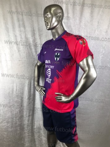 Uniforme Soccer Monterrey Tercero 2018-19 Morado/Rosa
