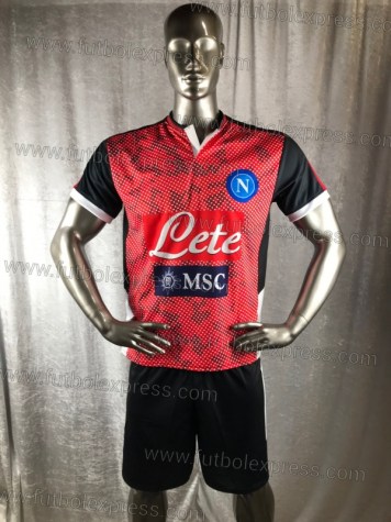 Uniforme Soccer Napoli Tercero 2019-20 Rojo